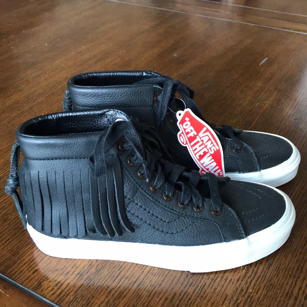 Vans leather high tops